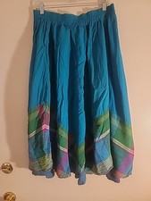Sunny Sport Size 12 Vintage Elastic Waist Maxi Skirt