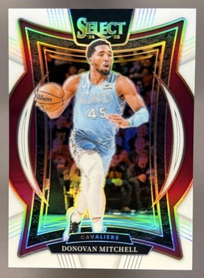 2024 Panini Select Donovan Mitchell #21 Concourse White Prizm /149