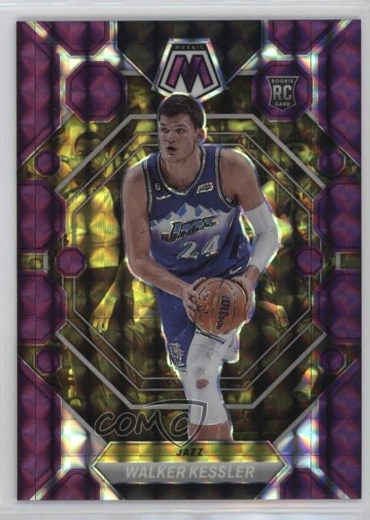 2022 Panini Mosaic Rookies Purple Prizm 27/99 Walker Kessler #212 Rookie RC 0y8x