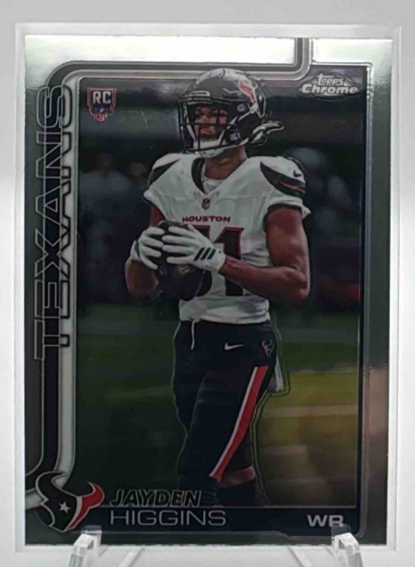 2025 Topps Chrome Jayden Higgins #343 Rookie Refractor RC Texans
