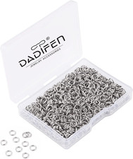 1000Pcs 304 Stainless-Steel Jump Rings for Jewelry Making Supplies 5Mm 21Gauge B