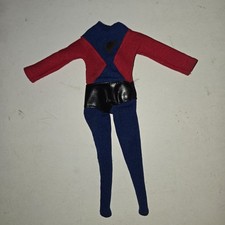 Vintage 1967 Ideal Captain Action Action Boy Outfit Costume Blue Red Black -READ