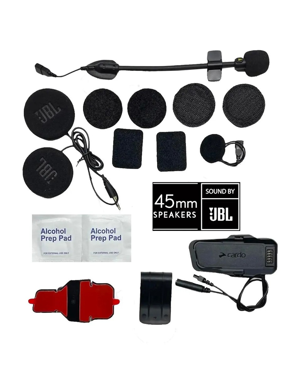 Cardo PackTalk EDGE /PRO JBL 45mm 2ND Helmet Kit Premium Sound