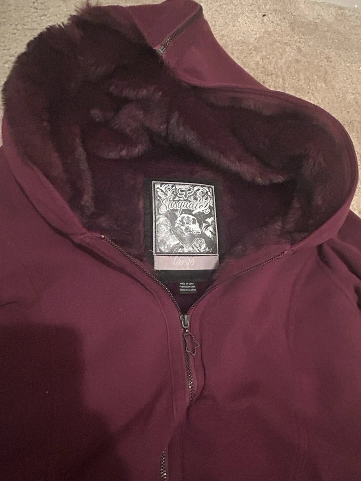 Sudadera con capucha forrada de piel sintética Sasquatch Y2K AOP Fox Racing talla grande Foto 4 de 4