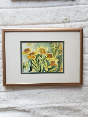 Original Abstract Watercolor By Maine Artist
