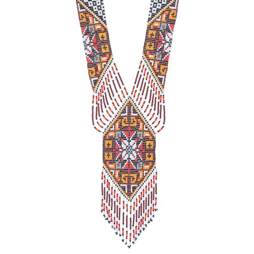 Boho Traditional Handmade Ethnic Jewelry multicolor Bead necklace earrings set - Picture 4 of 9