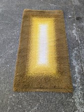 Vintage Teppich Carpet Rug Shag 140 x 70 70er Space Age Op Art Retro Brücke K17