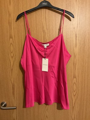 M&S Autograph Women Pink Satin Camisole UK24.Marks and Spencer BNWT 