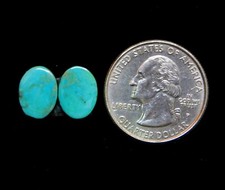 05 CT Natural Arizona Turquoise Pair OVAL Cabochon Gemstone 12x10x3 MM CV 01