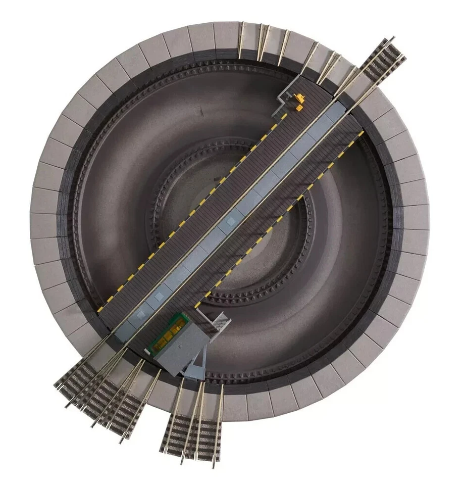 Fleischmann 6152 placa giratoria. Escala H0. Corriente DC. Con rampas adicionale - Imagen 3 de 4