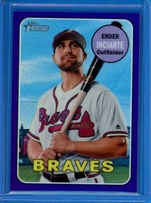 2018 Topps Heritage Chrome Purple Refractor Hot Box #THC-128 Ender Inciarte