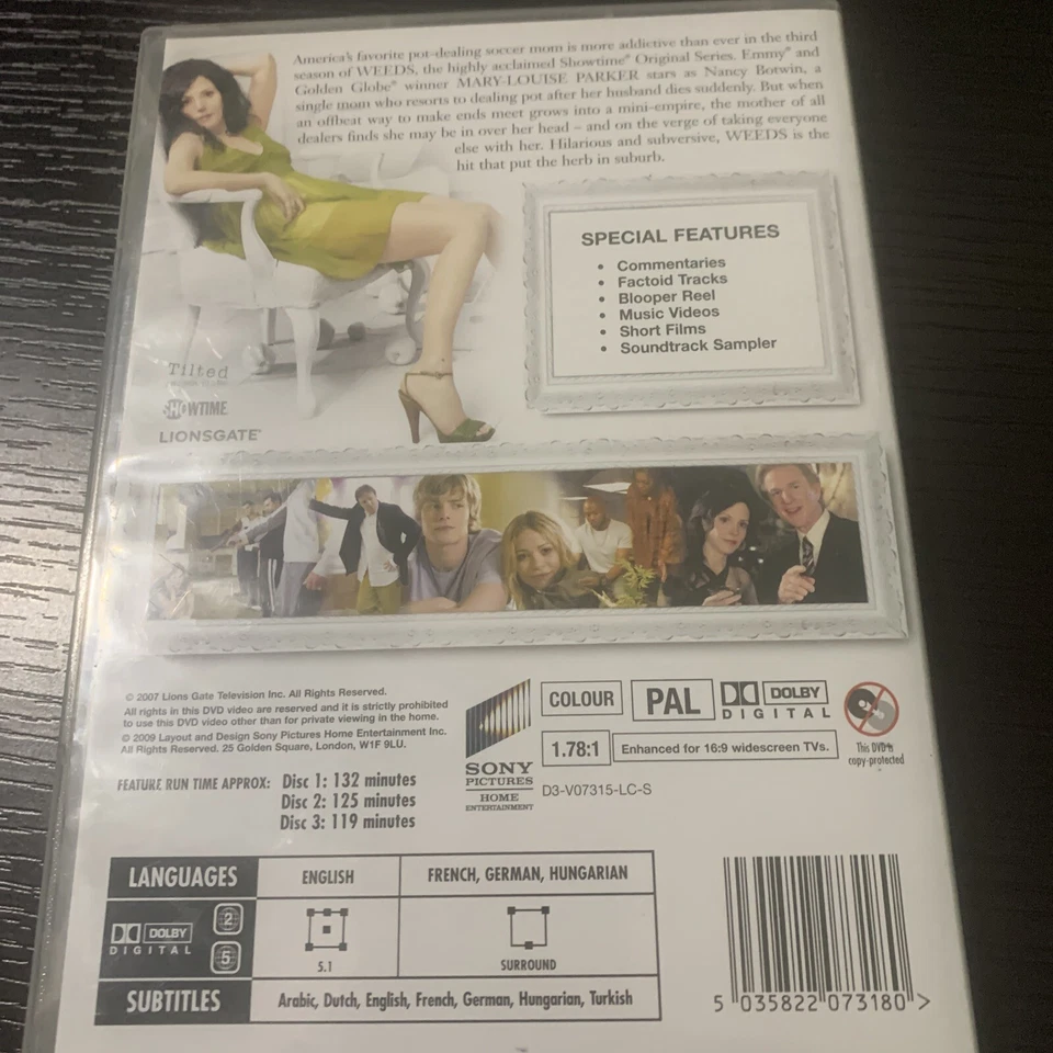 Weeds Seasons 3 & 4 DVD Box Sets Seasons Three  Four Mary Louise Parker - Image 3 of 4