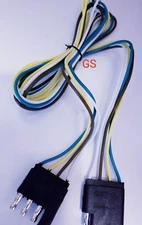 4FT Trailer Light Wire Harness 4 Way Wire Flat Connector Trailer Light Extension