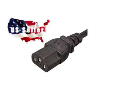 6 Ft Computer Power Cord Cable 6ft Universal Standard PC Monitor Printer TV LCD