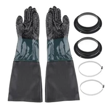 Pairs of Heavy-duty 60cm Sand Gloves Labour for Sand Blast Cabinet
