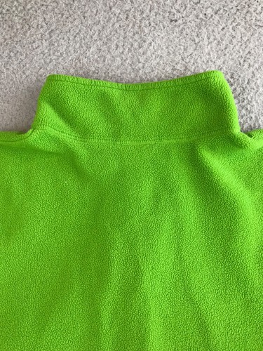 The North Face Sweater Boys XL 18/20 Green 1/4 Zip Fleece Pullover Logo Light - Picture 13 of 17
