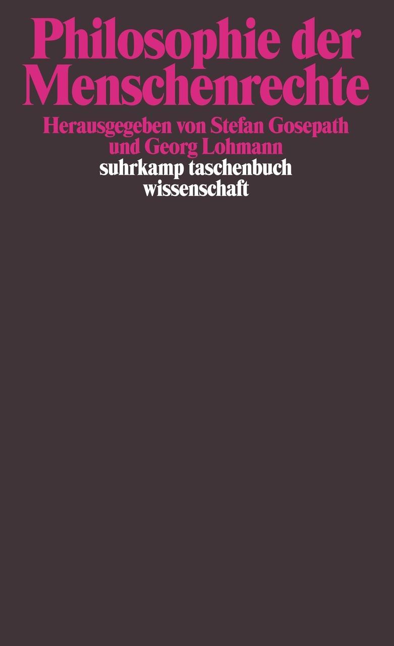 Thumbnail - Georg Lohmann. Philosophie Der Menschenrechte. Taschenbuch