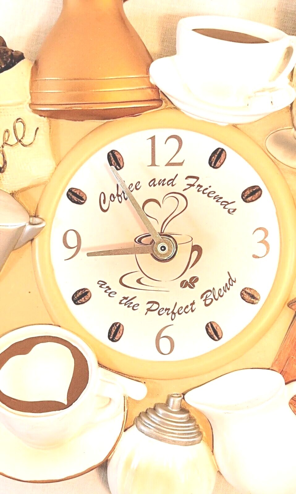 The Bradford Exchange The Perfect Blend Sculptural Wall Clock 2019 PLS