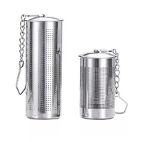 2-Pack Stainless Steel Tea Infuser Strainer Set – Fine Mesh Ball with Chain Hook