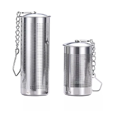 2 Pcs Stainless Steel Tea Infuser & Strainer Fine Mesh Tea Ball With Chain Hook - Picture 3 of 11