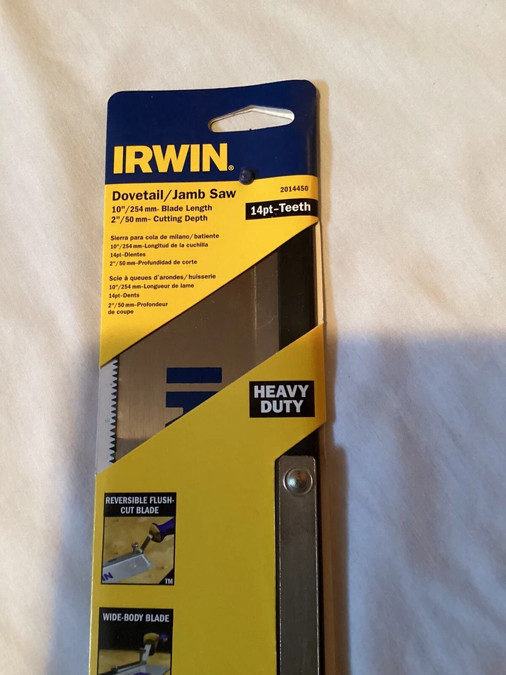 Sierra de cola de milano/jamba Irwin 10”, 14 dientes Foto 2 de 4