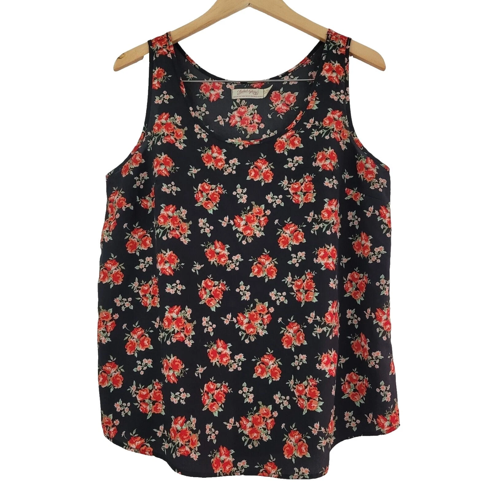 Camisetas sin mangas floral Faded Glory para Mujeres