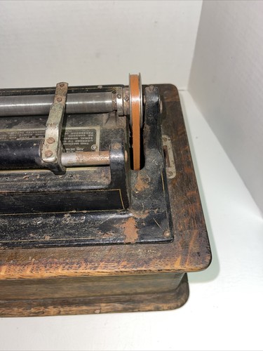 Fonógrafo para el hogar Edison modelo A con cuerno de sombrero de brujas - Imagen 9 de 11