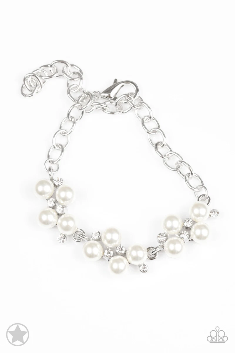 Paparazzi white pearl best sale bracelet