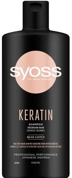 12,80€/L- 6X Syoss Shampoo - Keratin - FüR Trockenes, Lebloses Haar - 440Ml-image