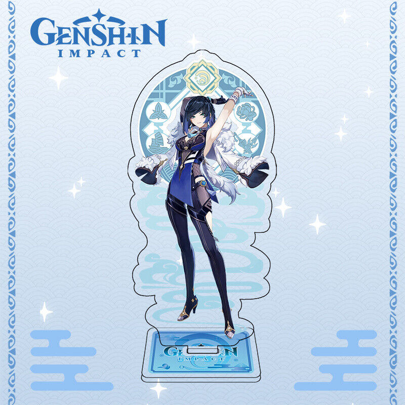 Genshin impacto liyue personagens yelan ye lan acrílico suporte figura  modelo placa titular topper anime - AliExpress