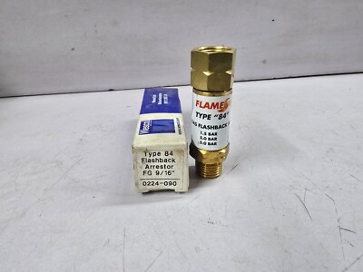 Wescol Type 84 Fuel Gas Flashback Arrestor Acetylene 1.5 Bar Propane/Hydrogen 5