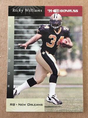 Ricky Williams Rookie Card 1999 Donruss #145 - Ricky Williams - New Orleans Saints - Rookie Card ...