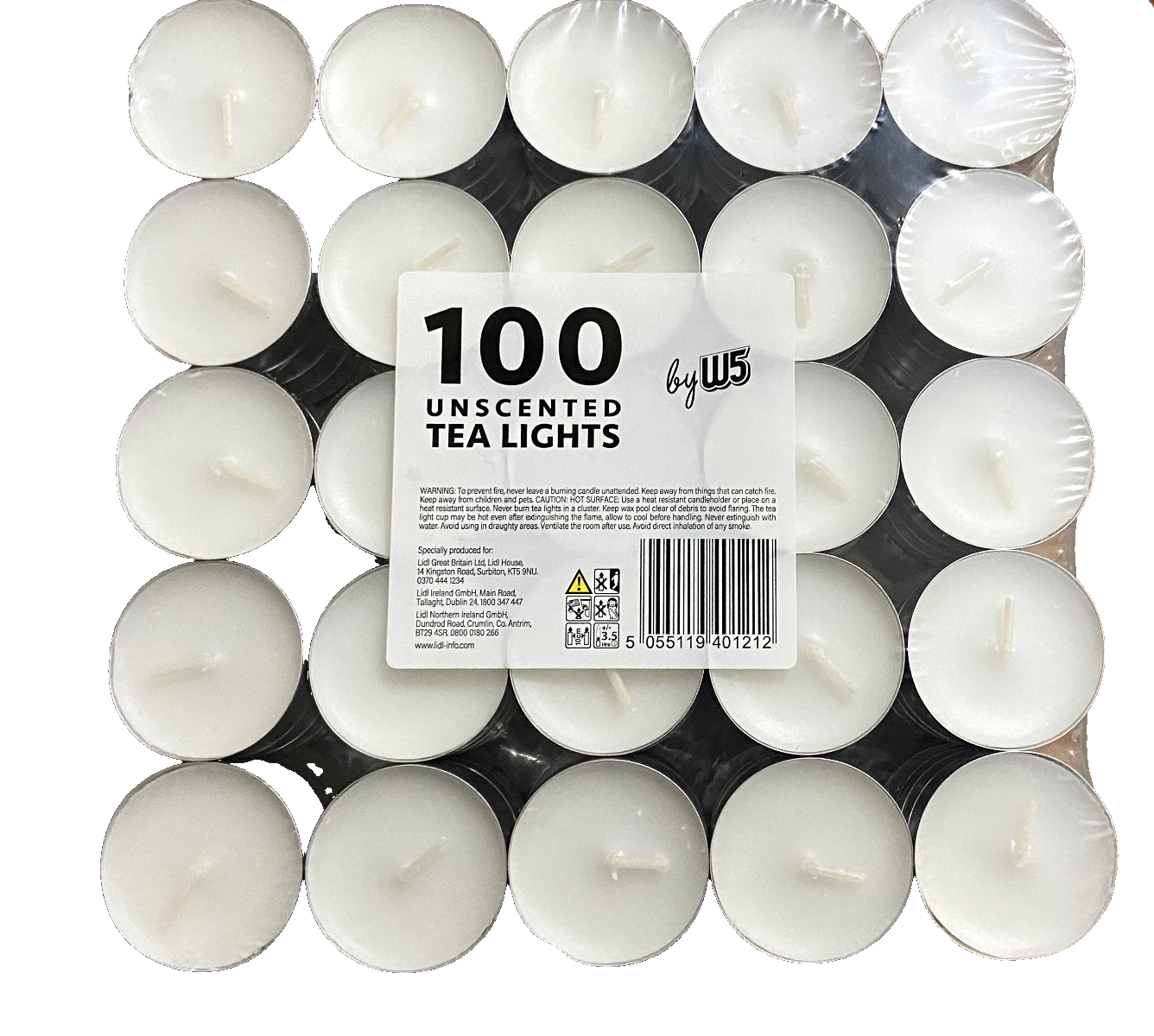 200 White Unscented Tealight candles (Lidl) FREE UK POSTAGE eBay