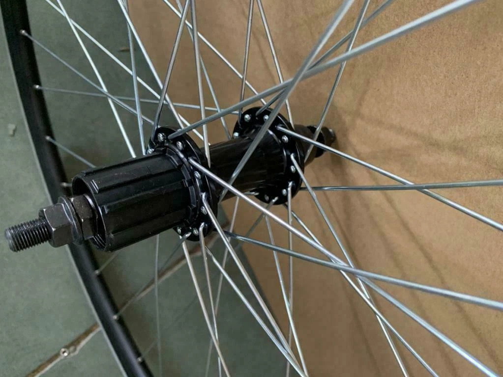 700c Rear Wheel 7 8 9 10 Speed Cassette fitted 36H Black Double Wall Rim