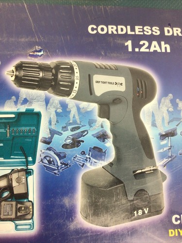 Grip Tight Tools Cordless Drill 18v CDT26S USA Corporation New In Package # - 第 7/12 張圖片