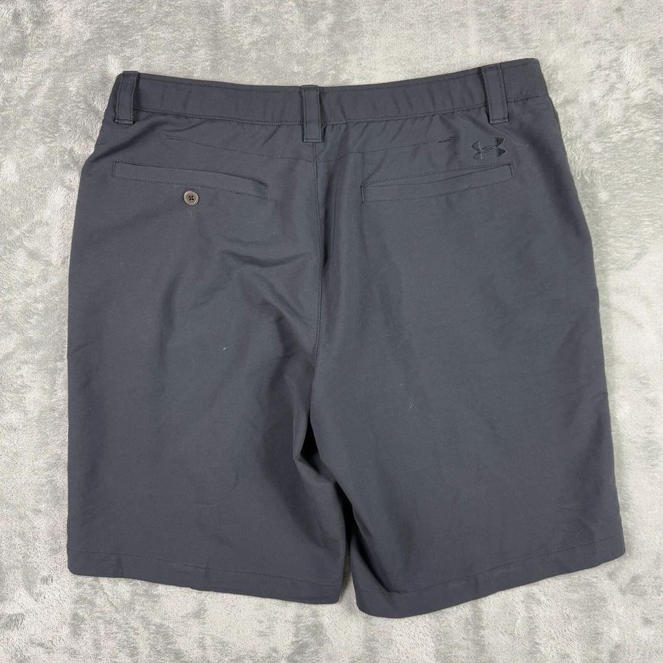 Pantalones Cortos Under Armour Elastizados Frente Plano Para Hombres 36 Regular Negros Golf Informales Exterior Foto 4 de 4