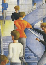 Kunstkarte  Bauhaus -  Oskar Schlemmer:  Bauhaustreppe
