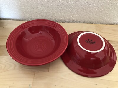 Tuxton Grapefruit Bowl (Set of 2), 9 oz Firecracker Chili Pepper Red Heavy Duty