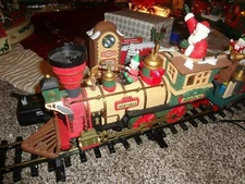New Bright Holiday Express LOCOMOTIVE ENGINE 380 single-wire train Strong VIDEO