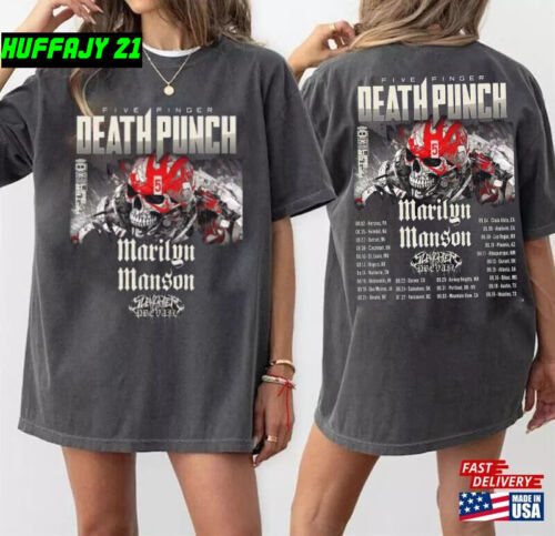 Five Finger Death Punch Tour 2024 Unisex T-Shirt For Men Women All Size S-5XL