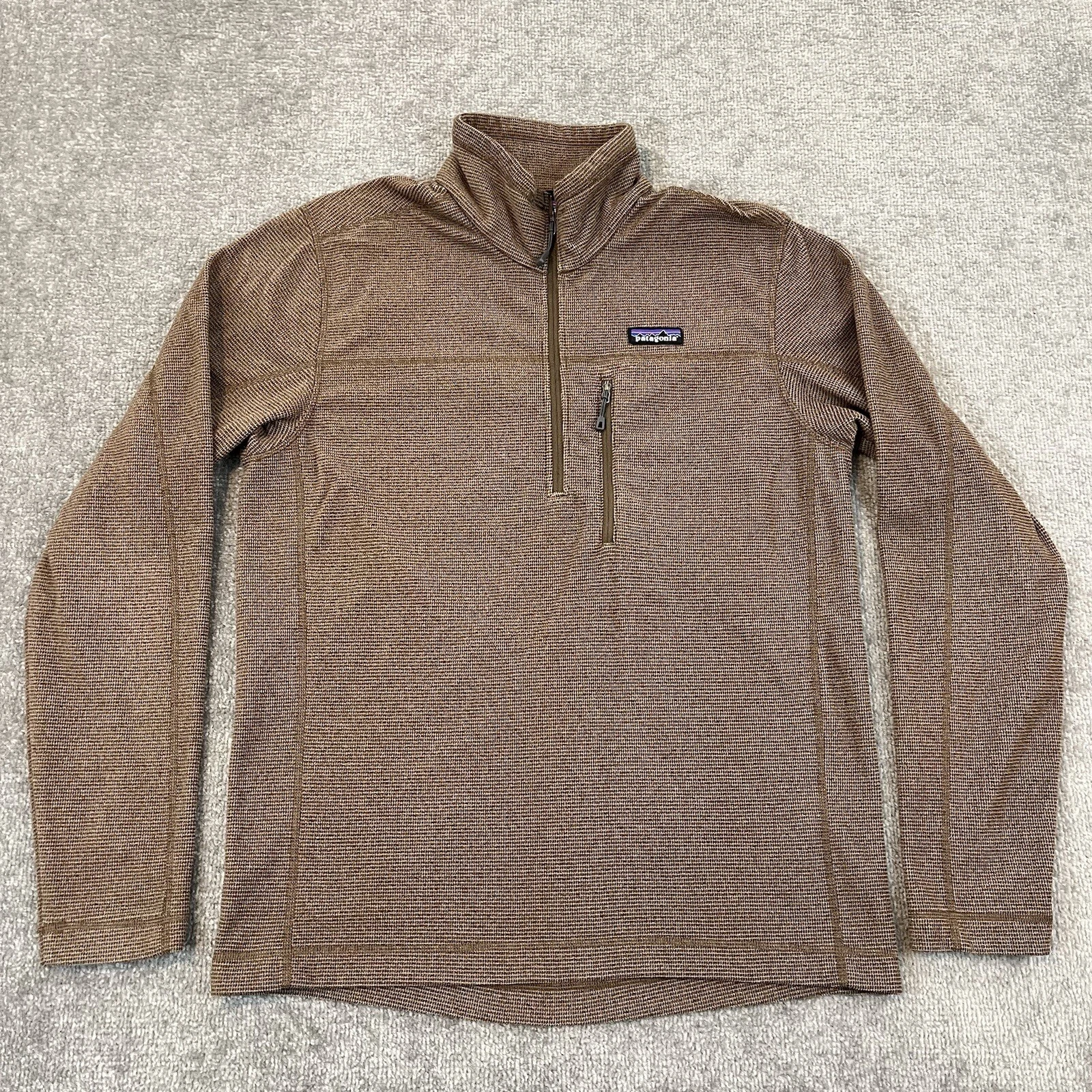 patagonia oakes 1/2 zip fleece pullover light hiking jacket