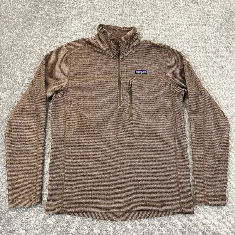 patagonia oakes 1/2 zip fleece pullover light hiking jacket