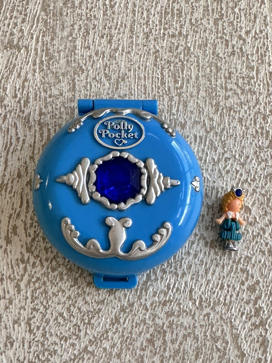 1992 Polly Pocket Jeweled Palace Under Sea Adventure Blue Vintage