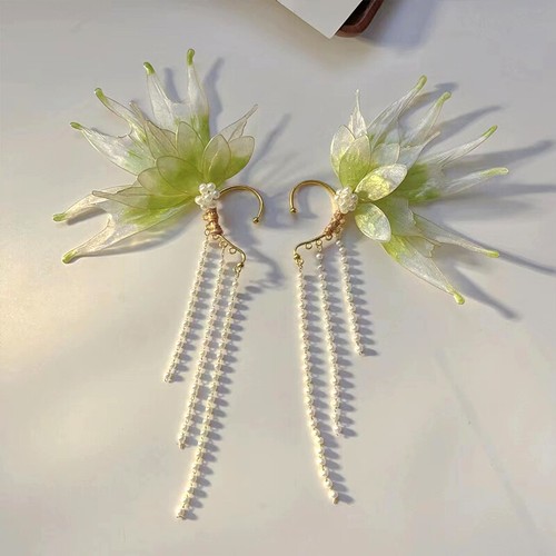 New Mermaid Princess Tassel Ear Hanging Elf Hanfu Hair Antique Style Accessories - Picture 14 of 26