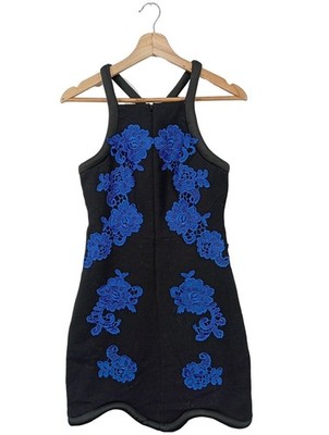 THREE FLOOR Minikleid Damen Kleid Gr. DE 36 schwarz Casual-Look