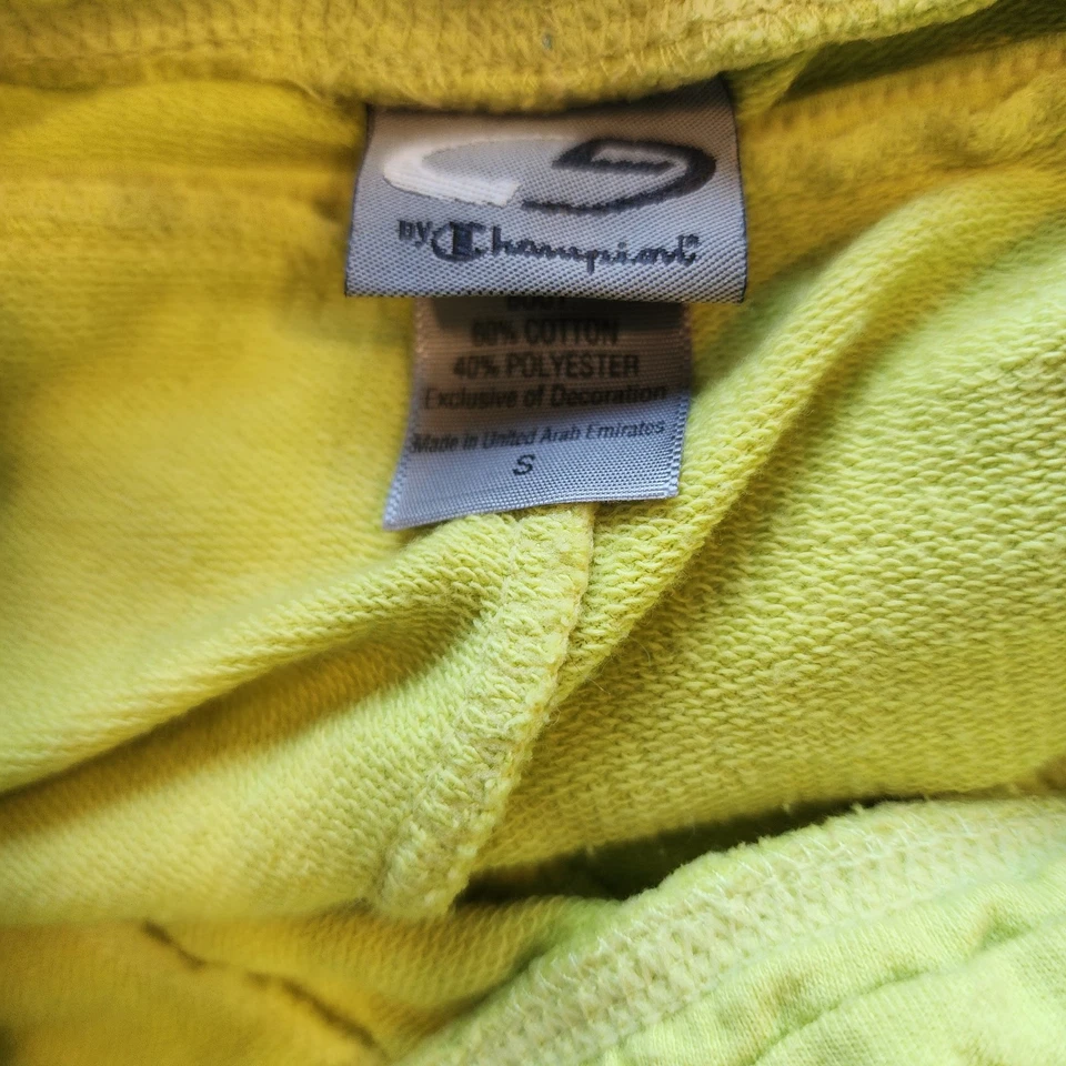 Pantalones Cortos C9 by CHAMPION Para Mujer Pequeño Jersey Tejido Verde Lima Cordón Cintura Foto 3 de 4