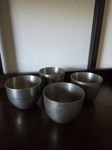 (4) Vintage Towle Silversmiths Jefferson Cup Newburyport Pewter Bowl 3.25" 7648 - Picture 1 of 5