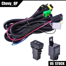 H11 Fog Light Wiring Harness Socket Wire LED Indicator Switch Kit 12V 40A Relay