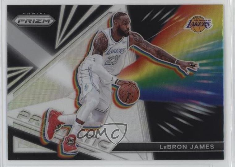 2021-22 Panini Prizm Prizmatic Silver Prizm LeBron James #25 14t3