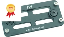 AR Mlok Arca Rail Tripod Ball Head Mount Adapter - Bog Ballhead Black 